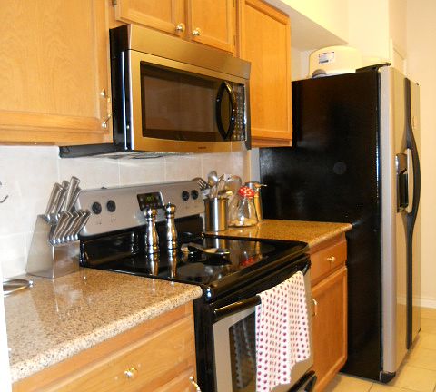 Maple cabinets, granite counter tops 