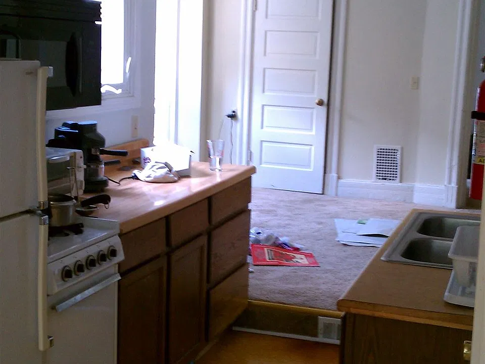 Upstairs Kitchen and LV