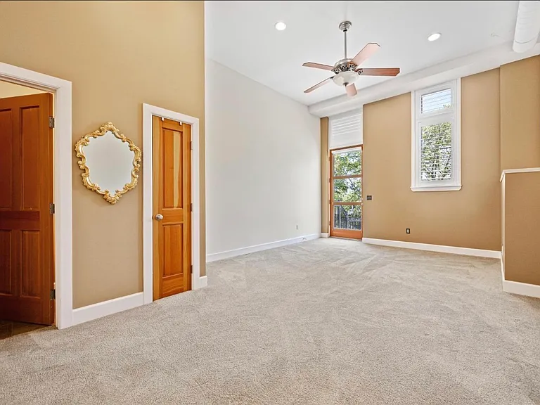 Living room facing Keller Street