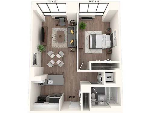 Floor plan A1-PH17-PH20-698sq