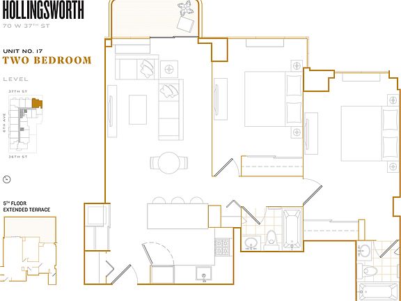 2nd image of 70 W 37th St #617