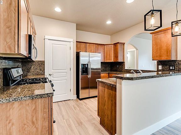 kitchen with new lighting