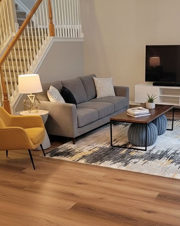 Staged living room