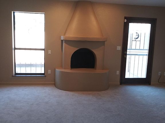 Fireplace and security bars for windows and back door.