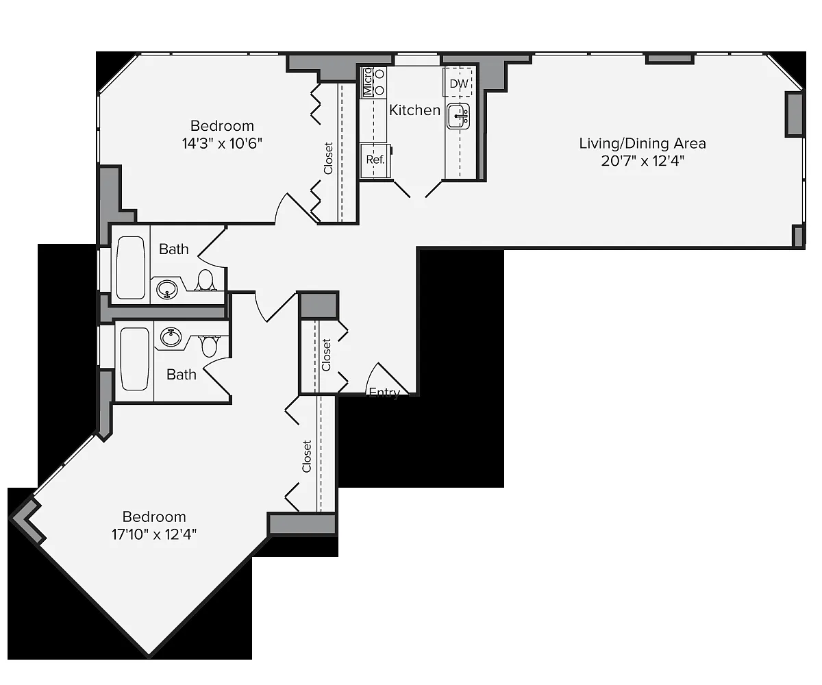 Floor plan B1-1157-Classic