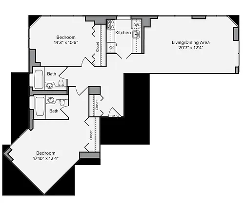 Floor plan B1-1157-Classic