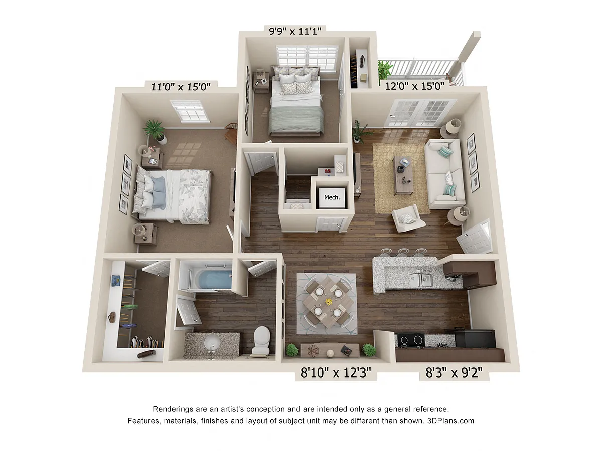 Floor plan Crockett