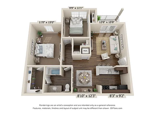 Floor plan Crockett