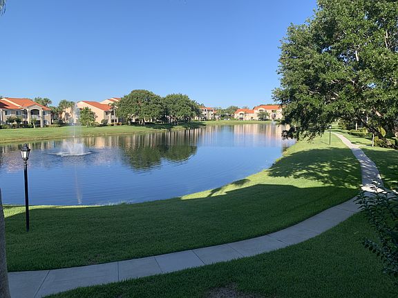 Walking path around the lake