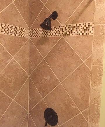 Guest bath shower remodel