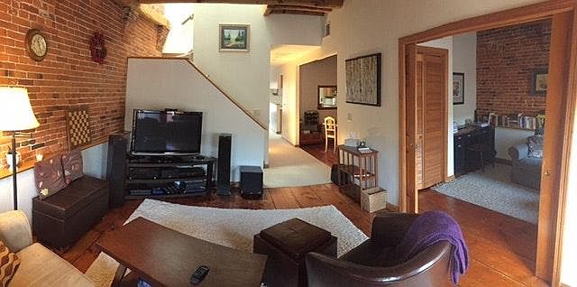 Main living area looking toward dining room