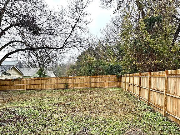 Backyard w/new fencing