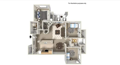 Floor plan E Lauritz 1,295 SF Reno