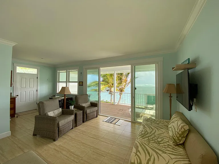 view from the bed area