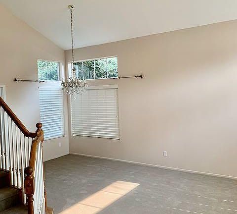 Open concept living and dining room