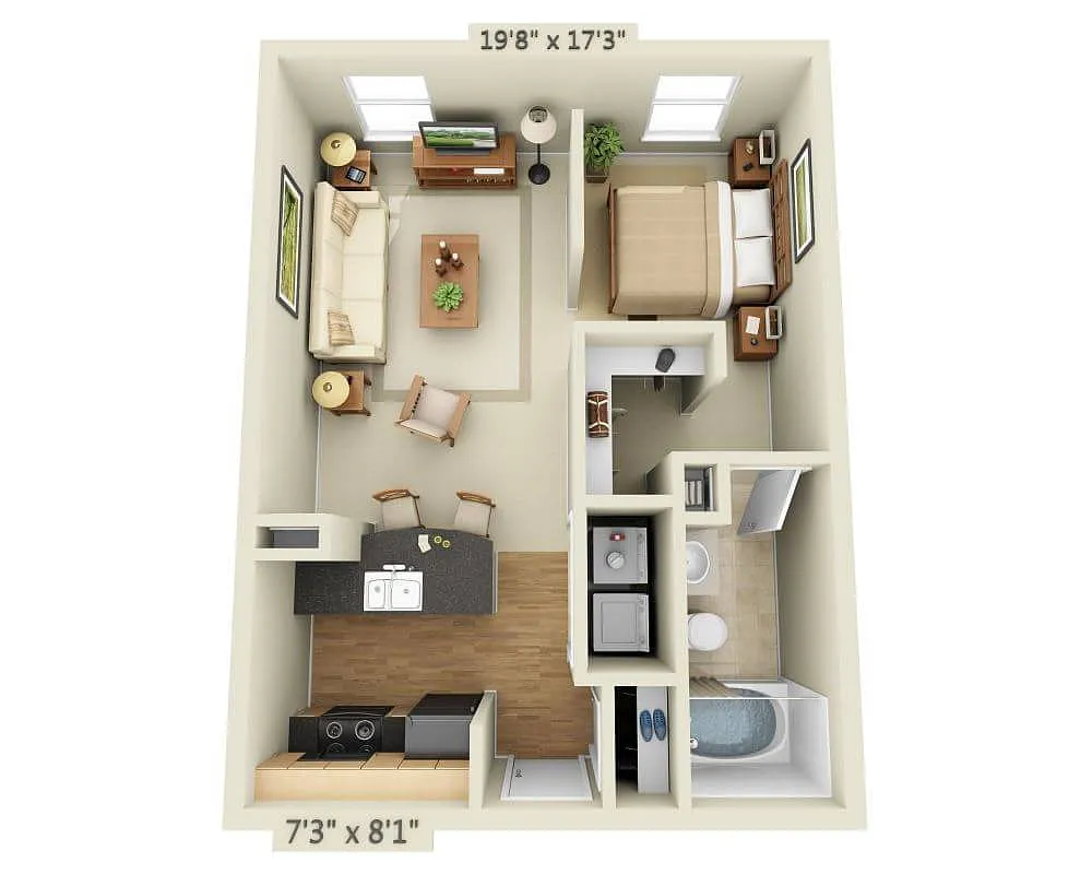 Floor plan Lakeside - Bari