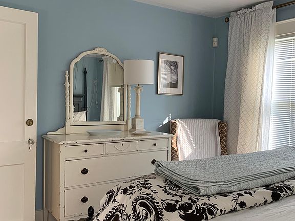 Bedroom on first floor - triple window and big enough for a king bed