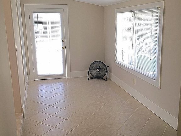 Front door entrance into the sunroom