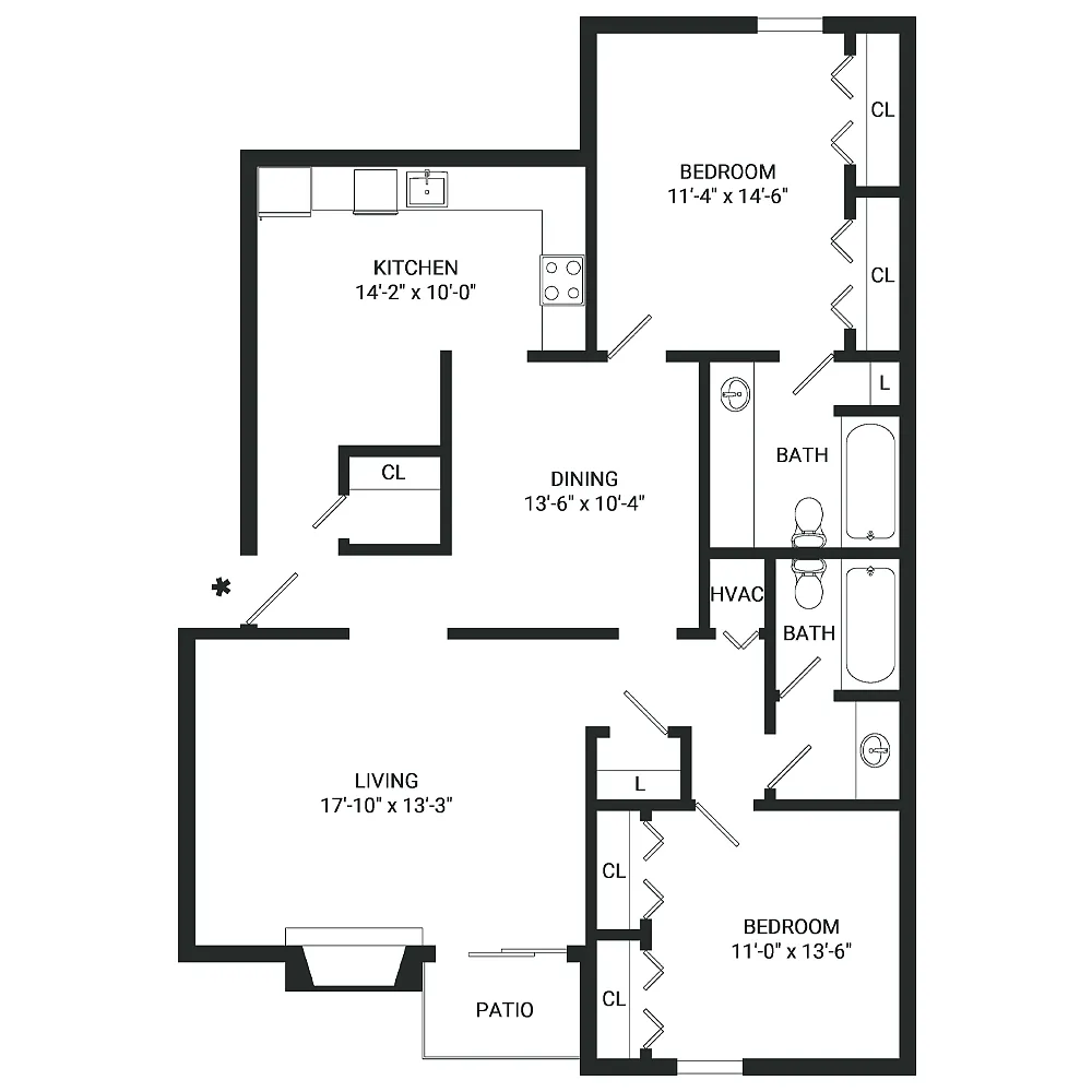 Floor plan B11- Income Restrictions Apply