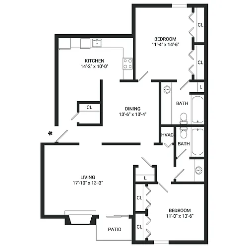 Floor plan B11- Income Restrictions Apply