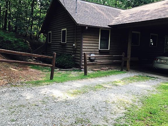 Driveway with two car carport