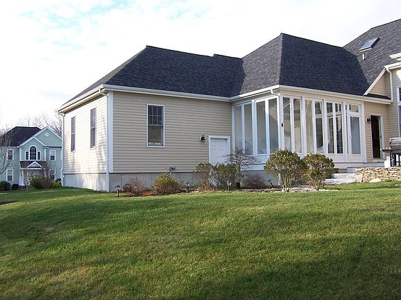 Private rear yard.