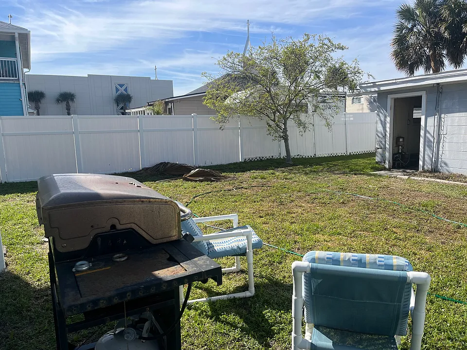 Plenty of room for cooking out and relaxing outside in the fenced yard.