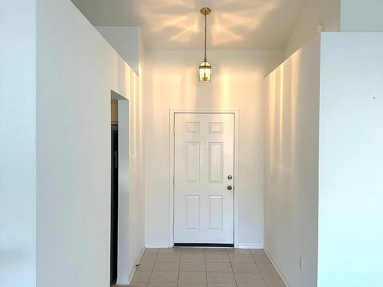 Entry Foyer with vaulted ceiling.