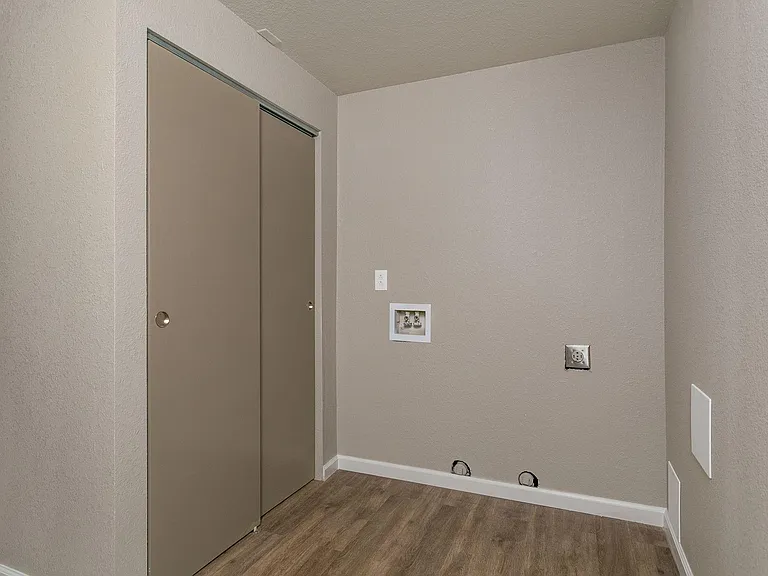 Storage & old laundry hook ups