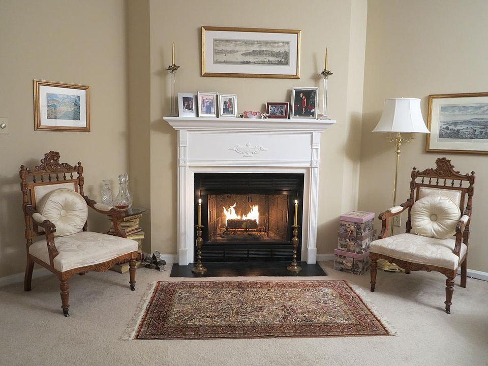 Wood burning fireplace!