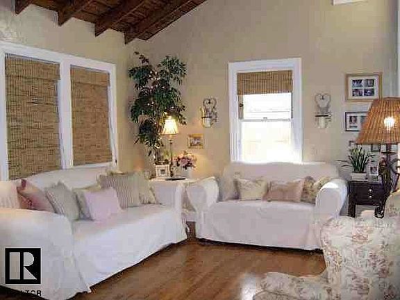 Vaulted ceiling living room