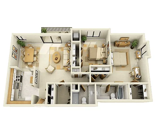 Floor plan 2BS