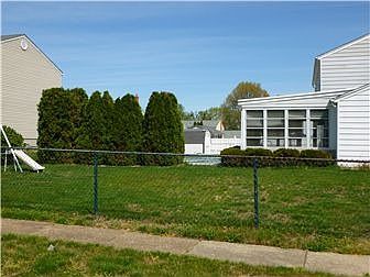 Porch Overlooking Fenced Rear Yard & Pool