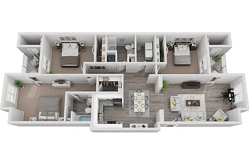 Floor plan The Cape Fear 3 Bedroom 2 Bath Renovated