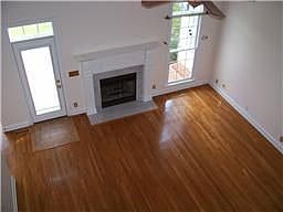 living room with fireplace