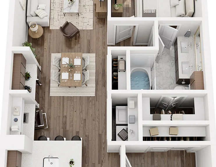 L 2Bed / 2Bath L 2Bed / 2Bath