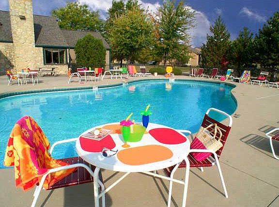 Sparkling Pool with large Sundeck