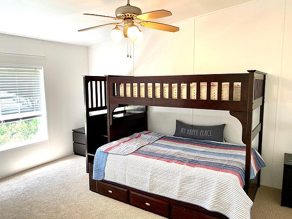 Bedroom #3 - Full size plus Twin Bunk. Large walk-in closet.