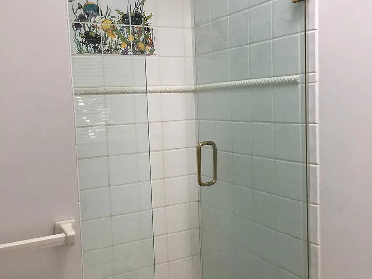 En suite bathroom in master bedroom with walk-in shower