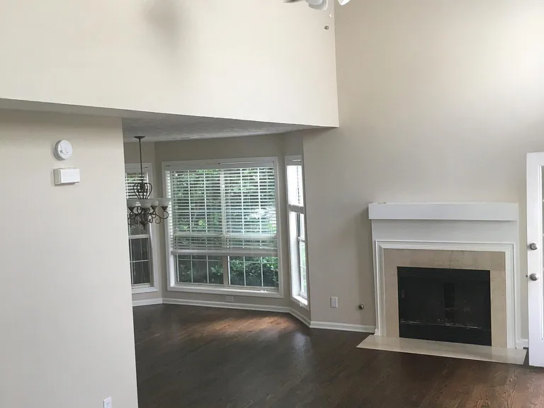living room with hardwood floors