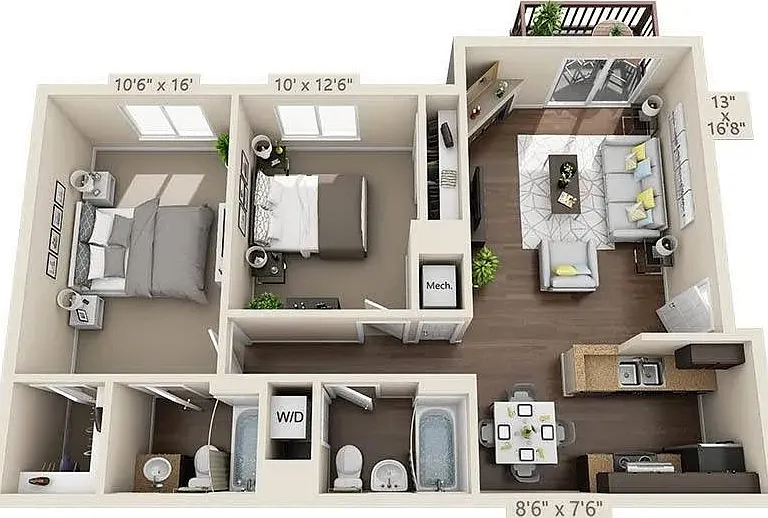 Crossroads at City Center Apartments — Photo 34