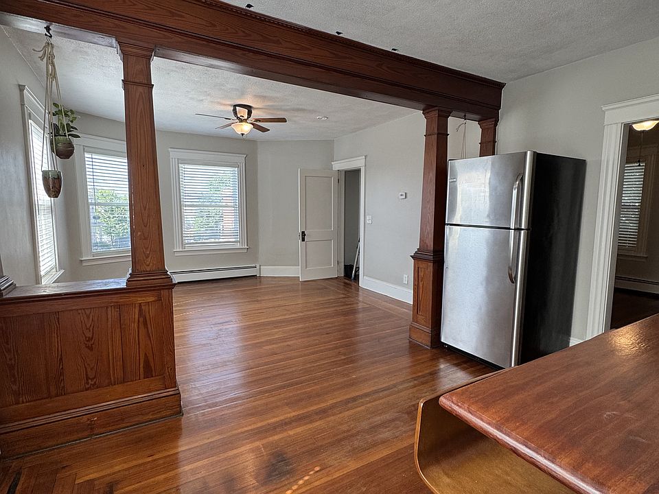 View of unit from bathroom threshold.
