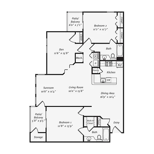 Floor plan B3D.2