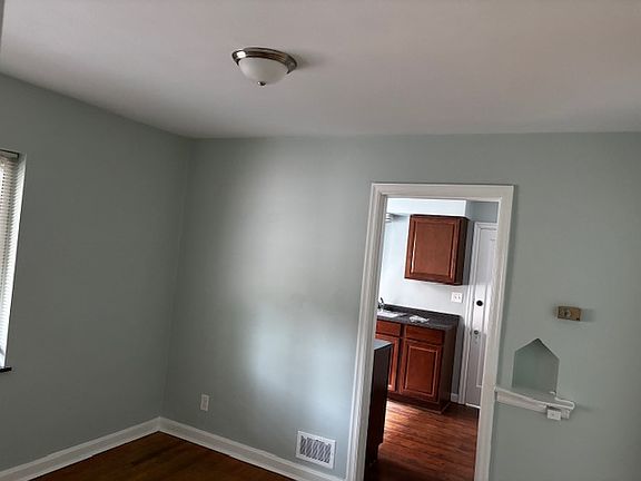 Dining room looking into kitchen