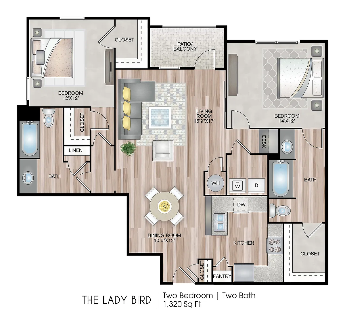 Floor plan The Lady Bird - Premium Upgrade