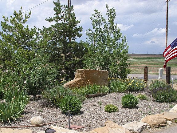 North front flower bed