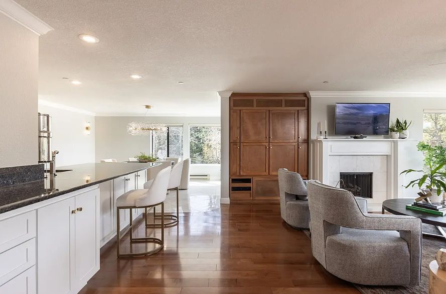 Living and Dining room - open floor plan