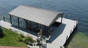 Covered Boat Slip for 2 Boats