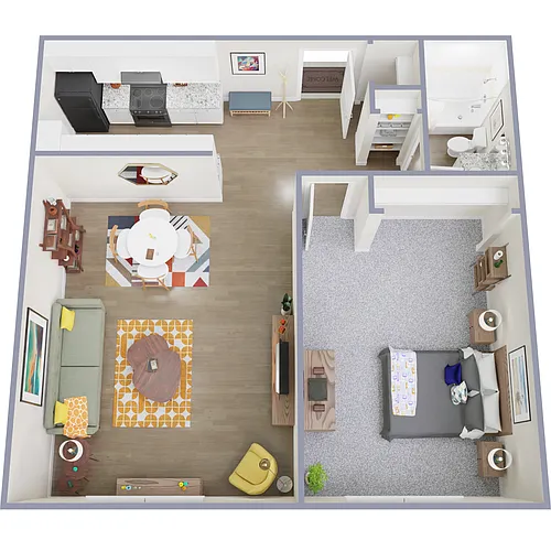 Floor plan 1 Bedroom