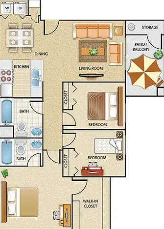Colores Del Sol D1 Three Bedroom_Mohave Colores Del Sol D1 Three Bedroom_Mohave